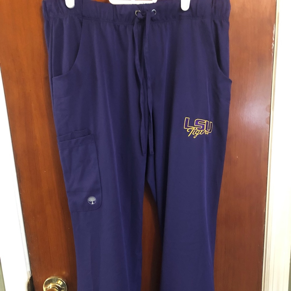 LSU Scrub-Style Pants Size M